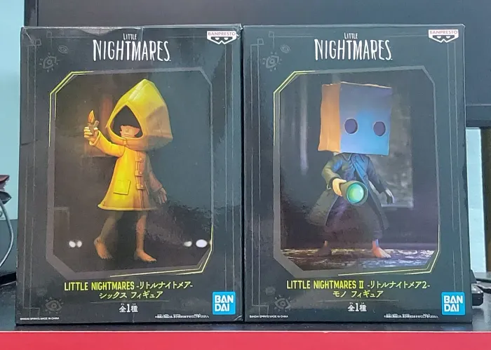 Figuras Little Nightmares Banpresto em Perfeito Estado, Six e Mono (ACEITO OFERTAS)