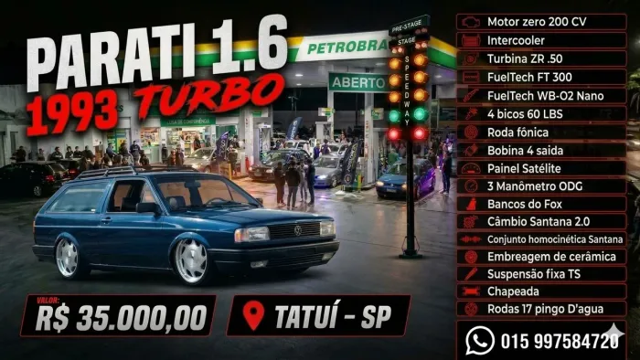 Volkswagen Parati CLI / CL/ Atlanta 1.6 (álcool) 1993