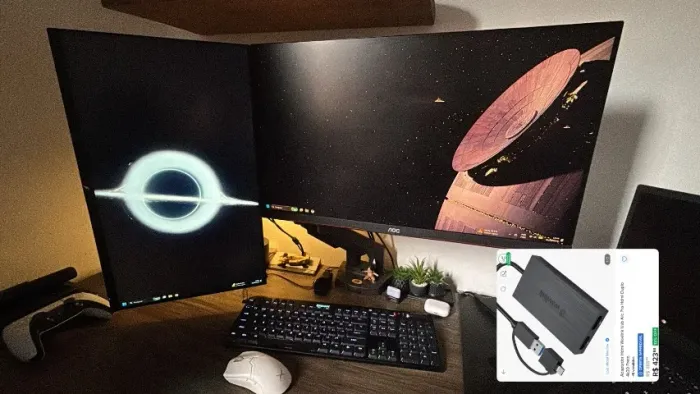 Monitores e Braço articulado