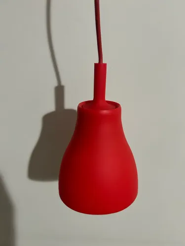 Pendente Decorativo Silicone Vermelho