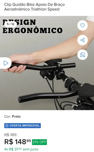 Apoio de braço Bicicleta