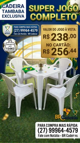 JOGO PLÁSTICO MODELO POLTRONA 154 KG- TOP MIL