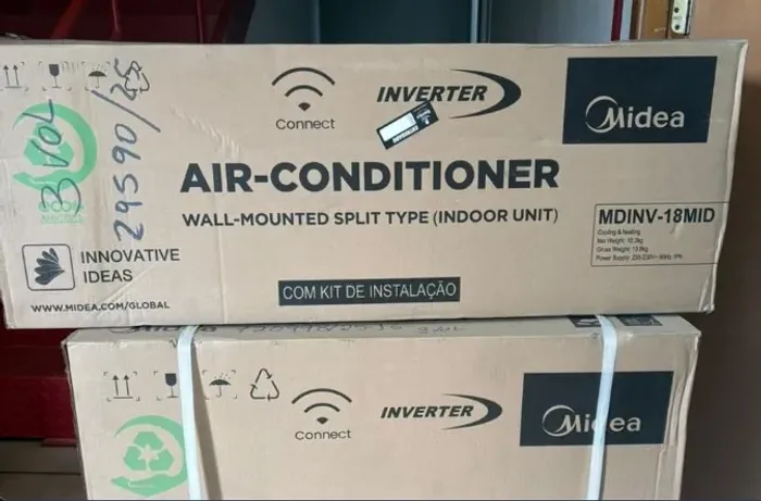 Ar-condicionado Midea 18.000 BTUs inverter SMART (quente e frio)