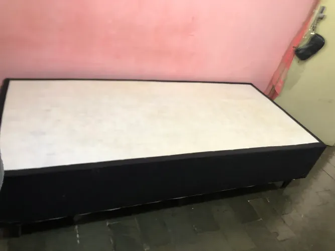 Cama box de solteiro com colchão incluso