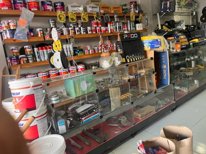 Expositor de vidro para loja