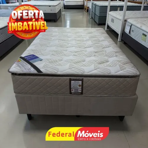 Cama Box Casal Colchão 32cm altura e Base 1,38m Bom Pastor - Chama no whatsapp