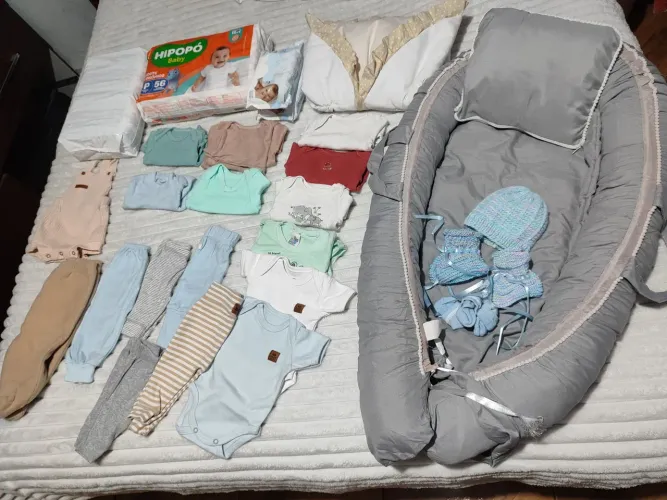 Lote menino - roupas de bebê RN ao P/M 