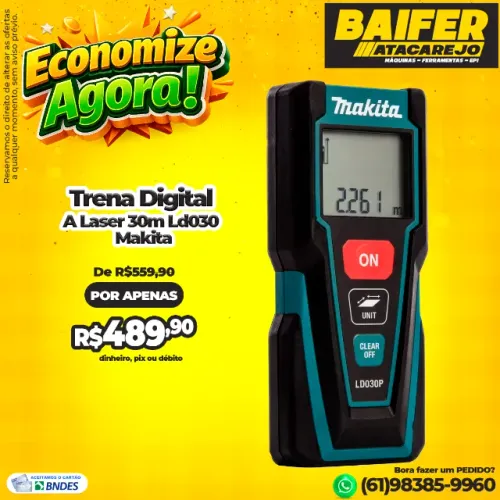 Trena Digital A Laser 30m Ld030 Makita