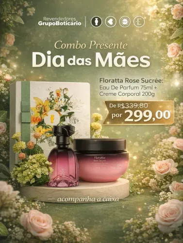 Kit feminino Floratta  Sucrée
