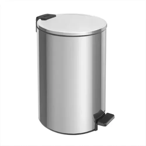 Lixeira Tramontina Original 20L em Inox com Pedal - Lacrada