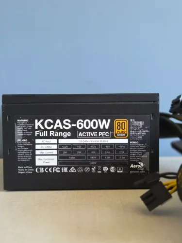 Fonte KCAS 600W 80 Plus Bronze