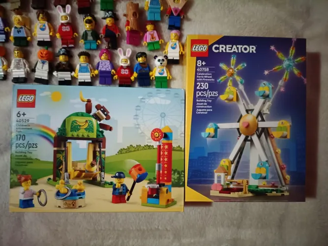 Lego parque de diversões + 200 personagens originais com acessórios