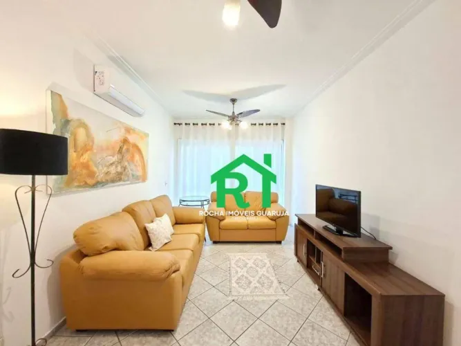 Apartamento beira mar com 3 quartos, 1 vaga à venda em Pitangueiras, Guarujá.