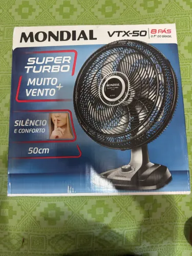 Ventilador mondial 50cm lacrado com nf e garantia