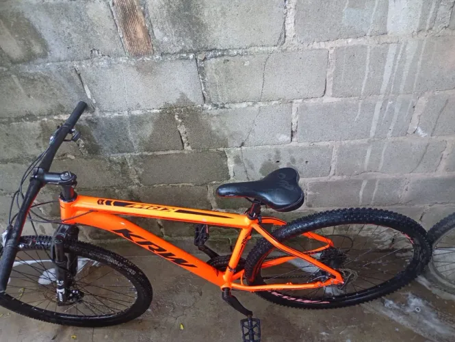 Bicicleta Aro 29 KRW Alumínio 24 Vel Freio a Disco X32 - 19-Laranja