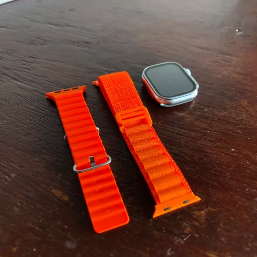 Smartwatch T10 Ultra Laranja Novo na Caixa