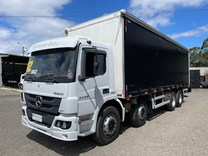 ATEGO 2429 BITRUCK 8X2 2012 BAU SIDER UNICO DONO