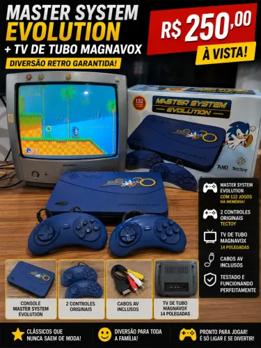 Video game mais tv de tubo