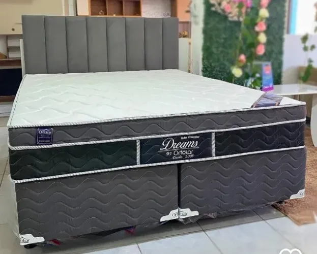 Cama conjunto box QUEEN