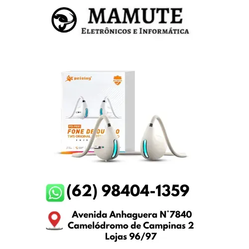 Fone de Ouvido Bluetooth Sport TWS Condução Óssea Treino Corrida PEI-P691 Peining