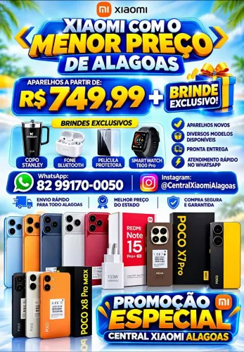 Xiaomi Poco F8 Pro 5G, Poco X8 Pro Max 5G, Redmi 17 Pro 5G e Diversos Modelos Disponíveis