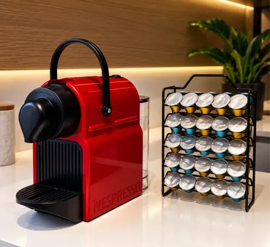 Liquidando-R$1799,00 POR:550 Maquina Nespresso com Porta capsulas inox+ 40 Capsulas Nespre