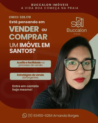Corretora de Imóveis em Santos - Amanda Borges (CRCI328.178)