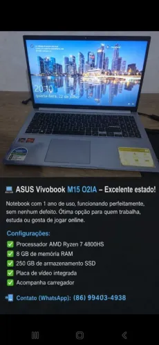 Notebook AsusVivobook Usado