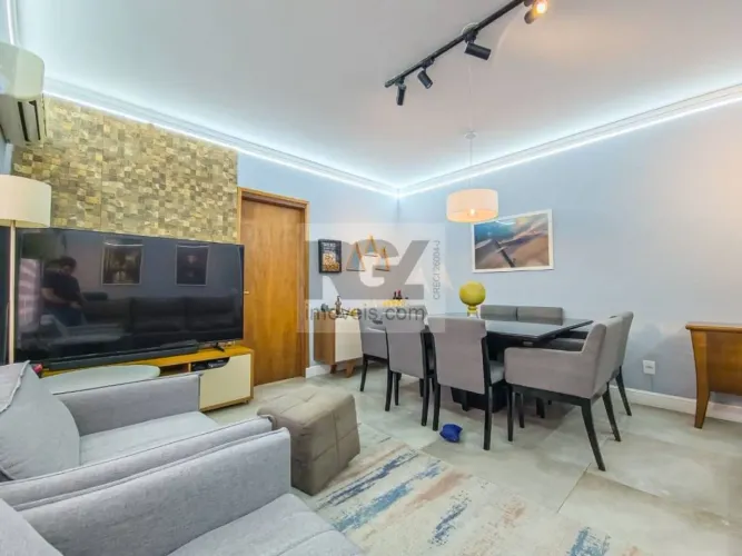 Apartamento 3 Dormitórios no Bairro Aparecida em Santos Totalmente Reformado, 1 Suíte, Sa