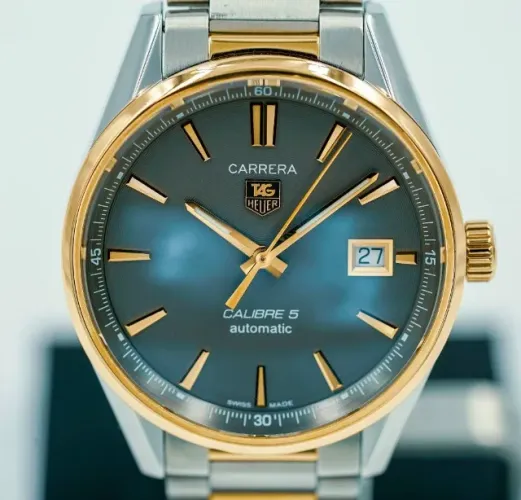 relógio TAG Heuer Carrera Calibre 5 39 Ref. WAR215E 18k