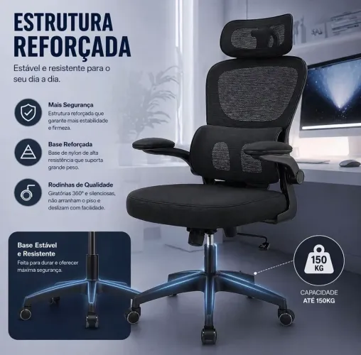 Cadeira de escritório ergonômica