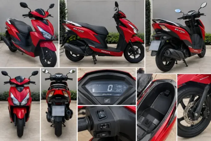 Honda Elite 125 2022/2023 Vermelha - Econômica - 20.000 km