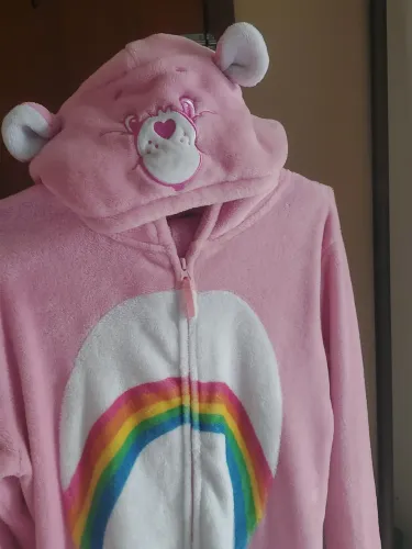Macacão pijama ursinhos carinhosos G e camisa listrada azul bebe GG