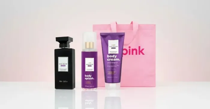 kit fatal black wepink ORIGINAL 3 itens presente feminino virginia perfume body spla creme