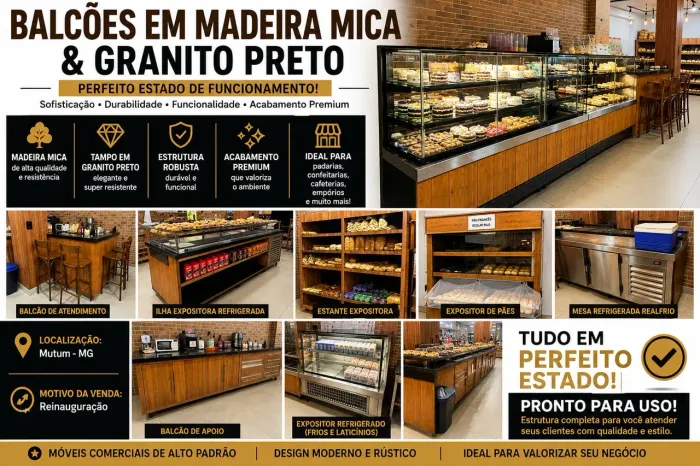 Vendo balcões padaria 