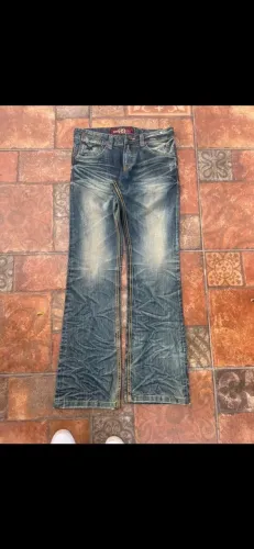 calça jeans kello japanese raw denim bootcut 40