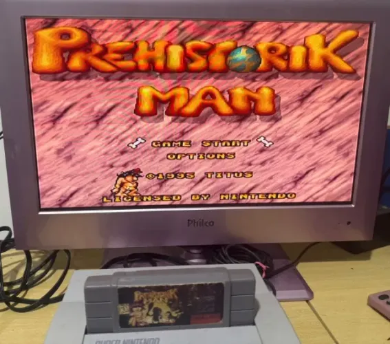 Jogo Prehistoric Man Cartucho Super Nintendo Snes Paralelo