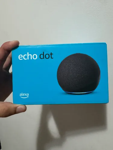 Echo Dot 5º geração com adaptador de energia