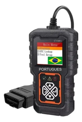 Scanner Automotivo Diagnóstico CY3001 OBD2 Leitor Português