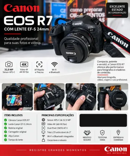 Câmera Canon R7