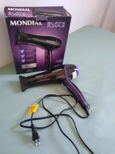 Secador Mondial Black Purple 2000W (110V) - Na Caixa! Apenas 30 dias de uso