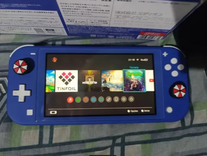 Switch lite desbloqueado 128gb(faço envio)