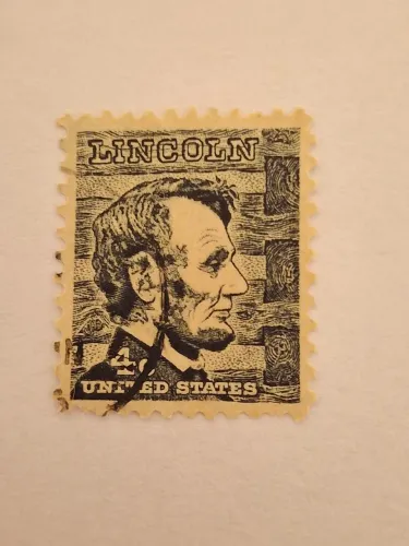 Selo Abraham Lincoln 4c. Antiguidade