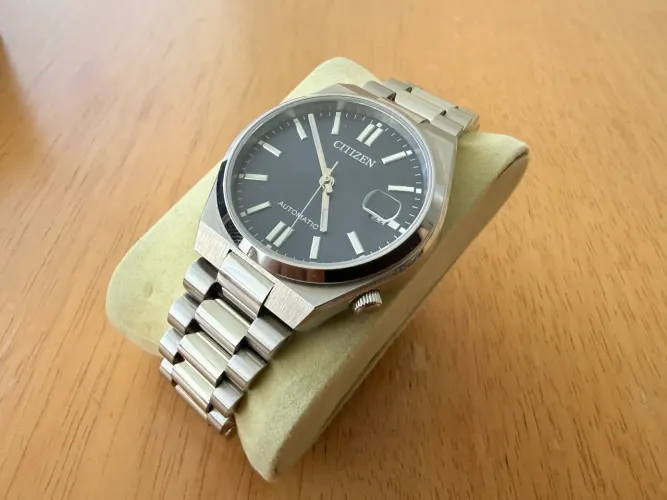Relógio Citizen Tsuyosa 37mm Nj0200-50m Azul Marinho