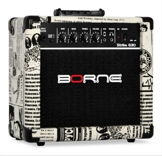 Cubo Amplificador Borne Strike G30 Guitarra 15w Jornal