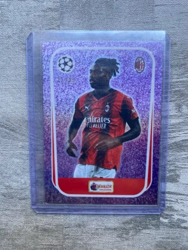Card Rafael Leão Numerado /99 - Topps UCL Merlin Purple