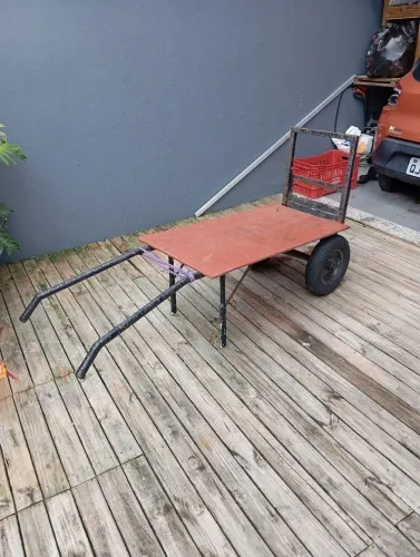 Carrinho de trasao para trasporte de materiais