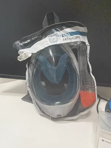 Máscara Facial Snorkel Subea Easybreath 500 Decathlon (Sem Uso)
