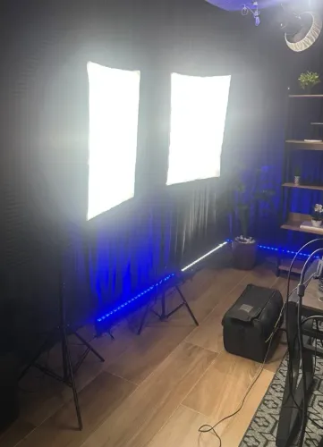 Kit Softbox Duplo 50x70 LED + 2 Tripés 2m Estúdio Foto Vídeo