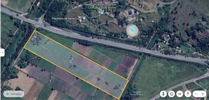 Excelente área livre na beira da BR 101 lado oposto Parque das crianças Cidade das Criança